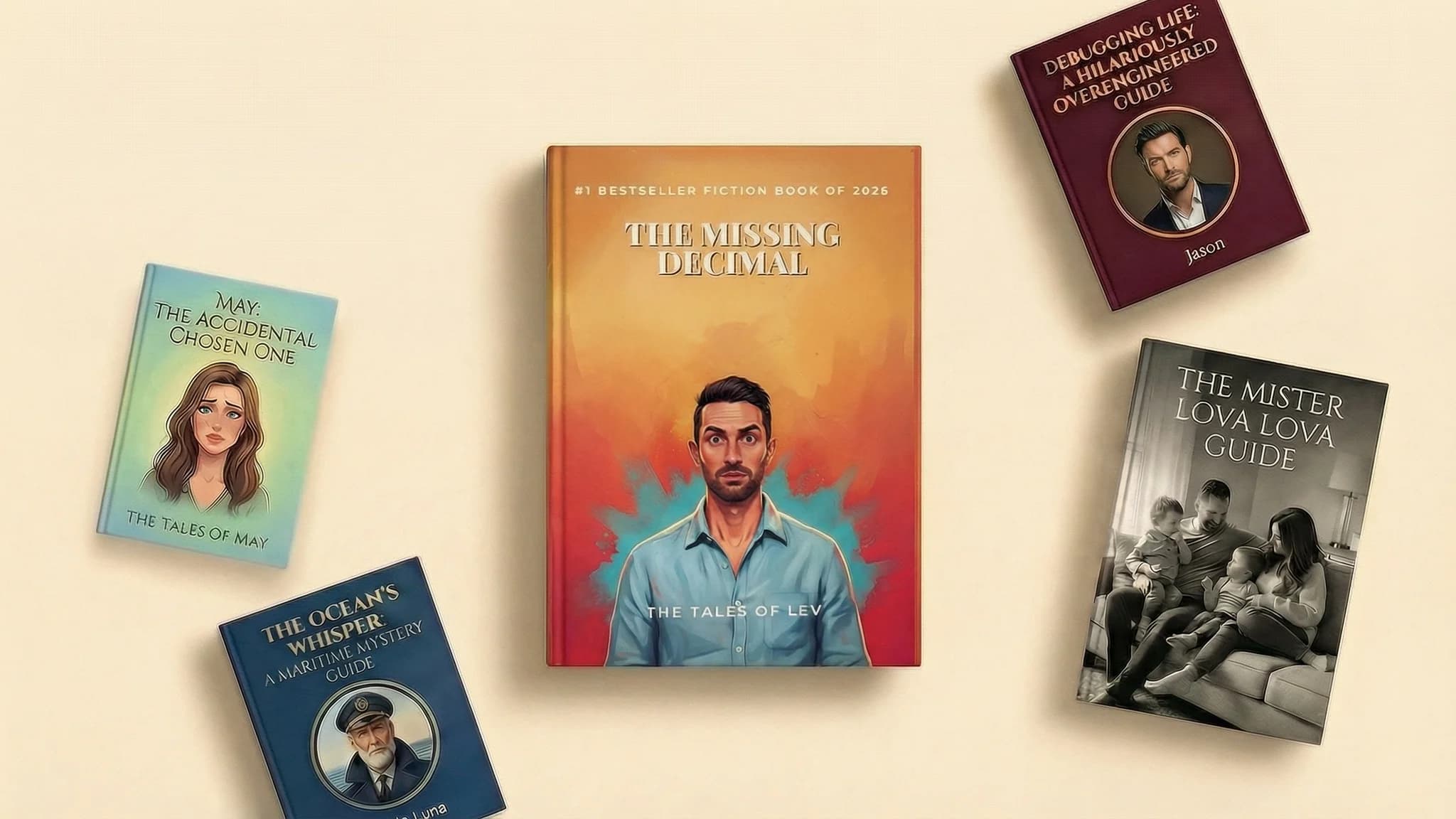 Personalized fiction and non-fiction books - custom printed hardcover and paperback gifts