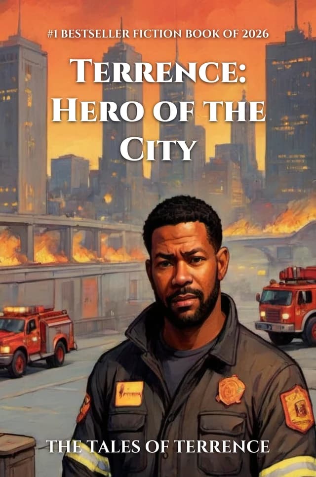 Personalised fiction book cover - a custom printed hardback novel starring Terrence Boyd