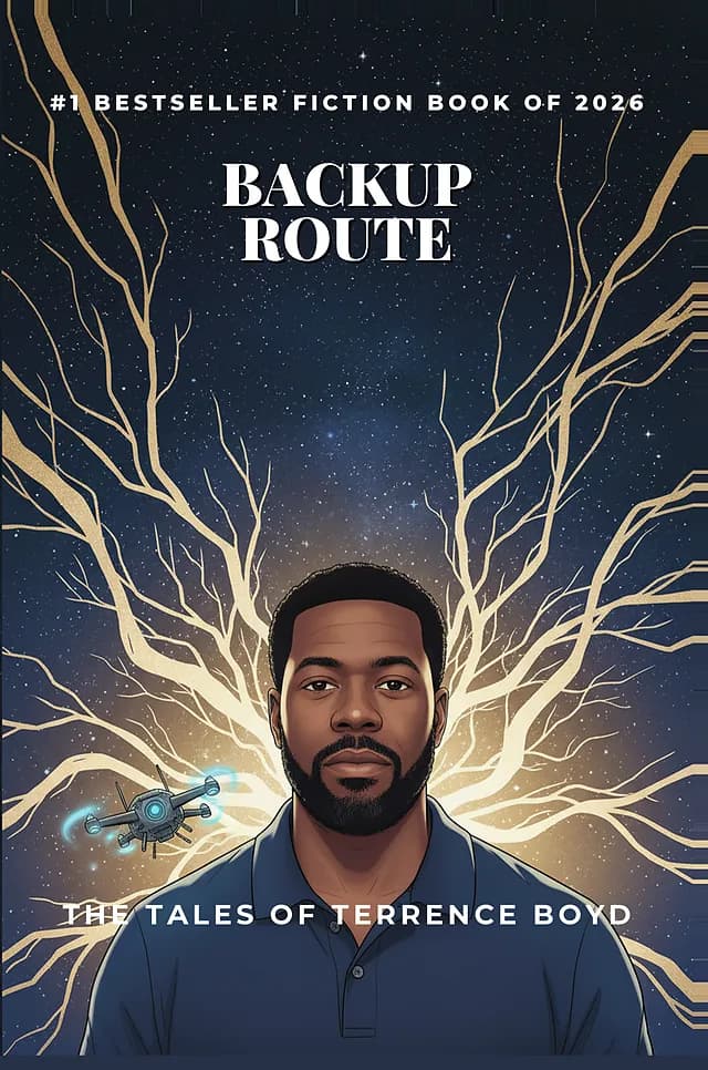 Personalized fiction book cover - a custom printed hardcover novel starring Terrence Boyd